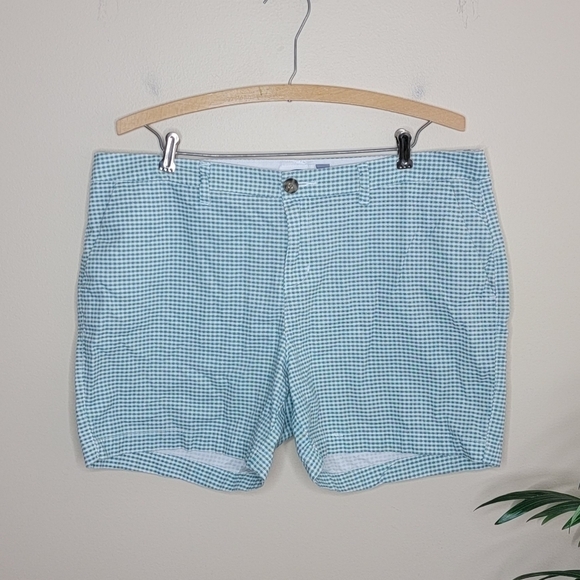 Old Navy | Green & White Gingham Check Shorts Size 12 - Picture 1 of 4